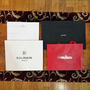 Balmain Amiri Moncler Neiman Marcus Shopping Tote Bag Authentic Empty Gift Pack